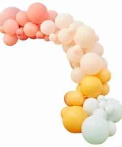 Alternative view of Pastels Balloon Arch