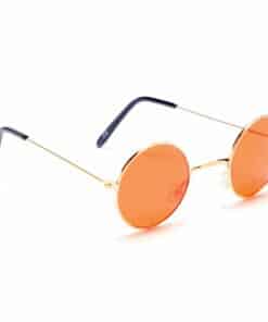 Alternative view of Round Orange Glasses