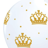 King's Coronation Crown Printed Latex Balloons