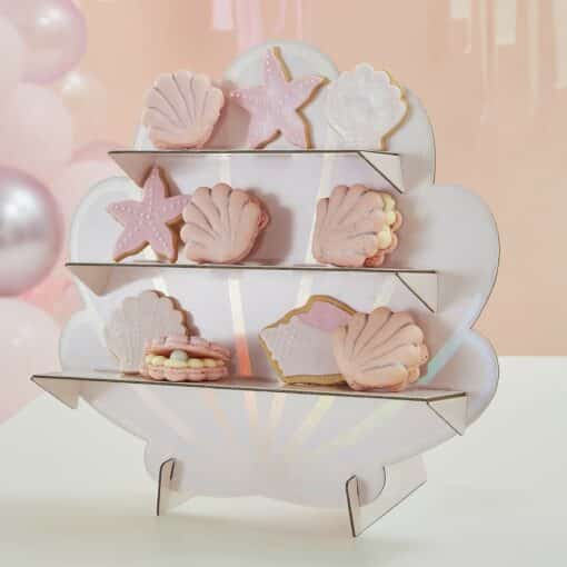 Mermaid Shell Shaped Treat Stand