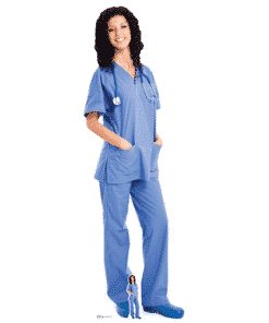 Female Doctor or Nurse Lifesize Cardboard Cutout