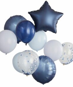 Alternative view of Mix It Up Blue Latex Balloon Bundle