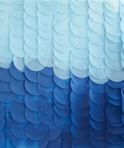 Alternative view of Mix It Up Blue Ombre Tissue Paper Disc Backdrop