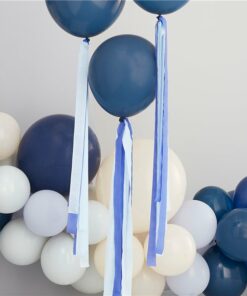 Mix It Up Blue Balloons with Streamer Tails
