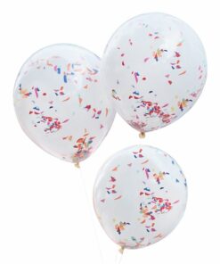 Alternative view of 3 x Mix It Up Bright's Double Stuffed Latex Balloons - 18"