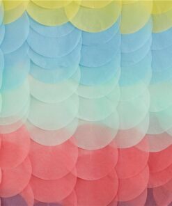 Alternative view of Mix It Up Brights Tissue Paper Disc Backdrop