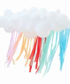Alternative view of Rainbow Balloon Cloud Backdrop Kit