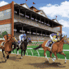 Horse Racing Photo Backdrop