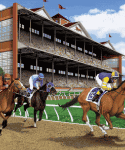 Horse Racing Photo Backdrop