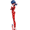 Lady Bug Miraculous & Cat Noir Cardboard Cutout