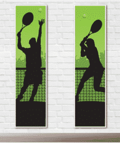 Men's & Women's Tennis Portrait Wall Banner Decorations