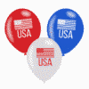 USA Flag Printed Latex Balloons