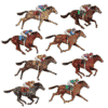 Race Horse Wall Card Decorations