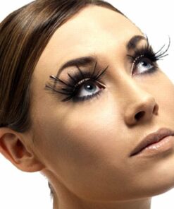 Black Feather Eyelashes