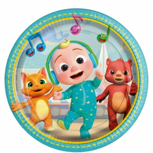 Cocomelon Party Paper Plates