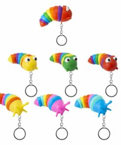 Rainbow Bug Fidget Sensory Keychain