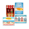 British Seaside Nostalgia Poster Decorations