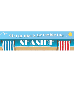 Seaside Deckchairs Printed Banner Decoration