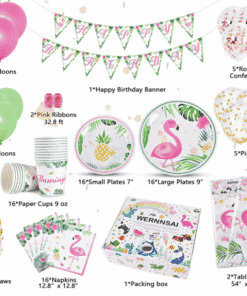 Ultimate Flamingo Party Pack For 16 Guests