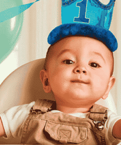 Boy's 1st Birthday Fabric Crown