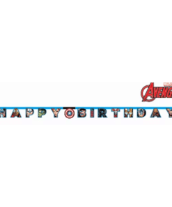 Avengers Themed Happy Birthday Banner