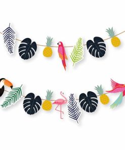 Alternative view of Club Tropicana Paper Garland - 2.4m