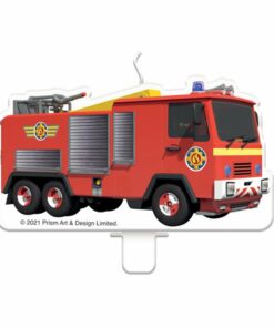 Fireman Sam Fire Engine Shaped Candle