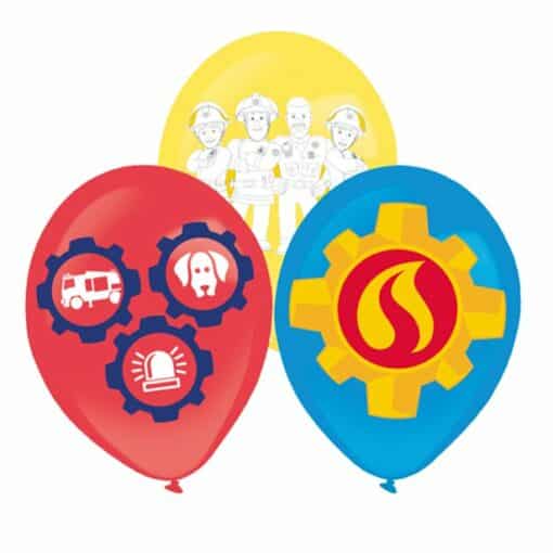 Fireman Sam Printed Latex Balloons