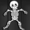 Halloween Skeleton Card Decoration
