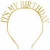 Gold Its My Birthday Headband