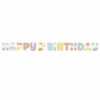 Pastel Rainbow Happy 1st Birthday Banner
