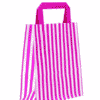 Pink Stripe Paper Gift Bags