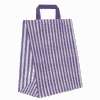 Purple Stripe Paper Gift Bags