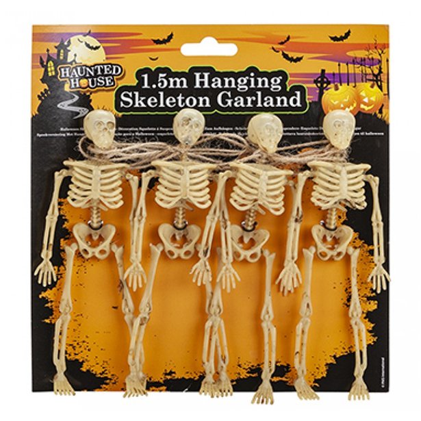 Skeleton Themed Garland Halloween Decorations Next Day Delivery