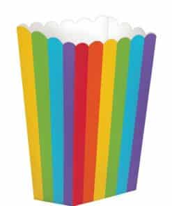 Small Rainbow Popcorn Boxes