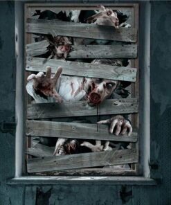Alternative view of Zombie Window Decoration - 1.2m