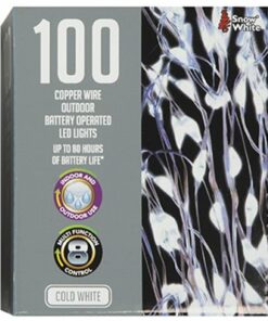 100 Cold White Outdoor on a clear Wire