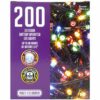 200 Multi Coloured Outdoor LED Lights