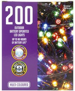 200 Multi Coloured Outdoor LED Lights