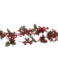 Berries and Holly Foliage Garland