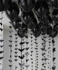 Black Balloon Ceiling Kit with Bat Tails