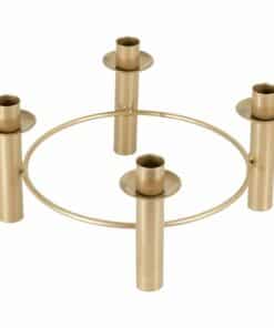Alternative view of Gold Circular Candle Holder