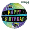 Gaming Happy Birthday Foil Balloon