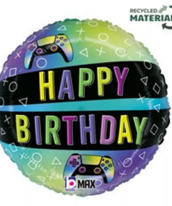 Gaming Happy Birthday Foil Balloon