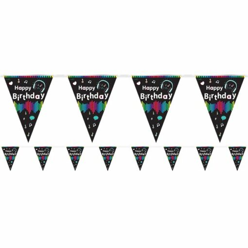 Music Themed Happy Birthday Bunting