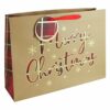 Merry Christmas Tartan Kraft Gift Bag
