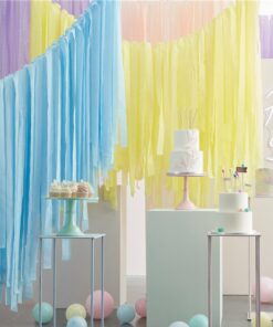 Mix It Up Pastel Streamer Ceiling Decoration