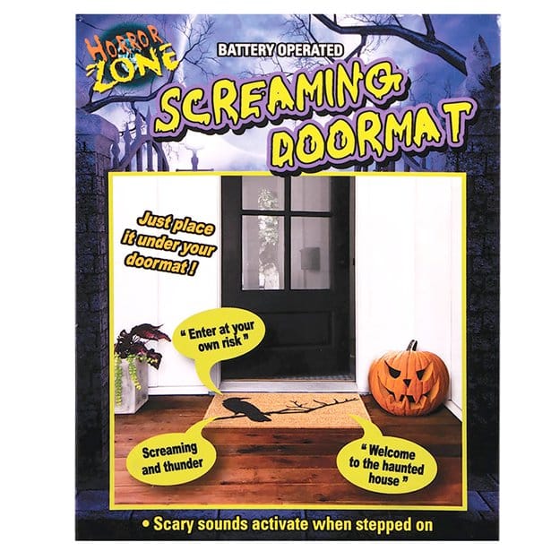 Screaming Halloween Doormat Halloween Party Decorations