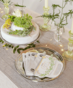 Green Glass Candle Holder