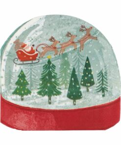 Alternative view of Snow Globe Paper Napkins (Pk 16)